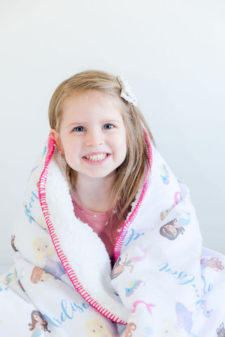 personalized toddler blanket