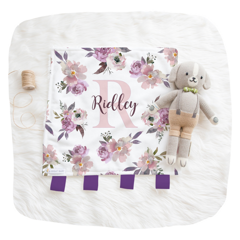 personalized baby gift, security blanket for baby